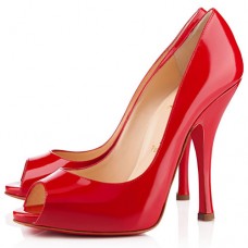 Christian Louboutin Maryl 120 mm-es peep toe cipők pirosak Christian Louboutin Maryl 120 mm-es peep toe cipők pirosak