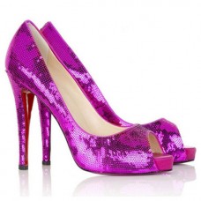 Christian Louboutin Very Prive 120 mm-es peep toe cipő Parma