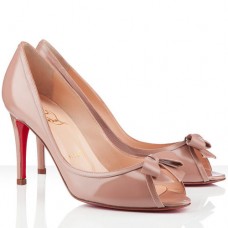 Christian Louboutin Milady 80mm peep toe cipők nude színben