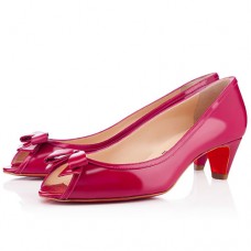 Christian Louboutin Milady 40 mm-es peep toe cipő rózsaszín