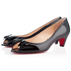 Christian Louboutin Milady 40 mm-es peep toe cipő fekete Christian Louboutin Milady 40 mm-es peep toe cipő fekete