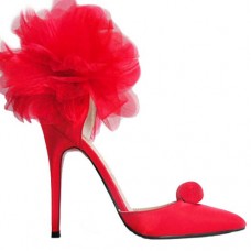 Christian Louboutin Eugenie 120mm Szandál Különleges Alkalmakra Piros