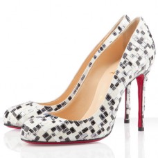 Christian Louboutin Fifi 100mm-es Pumps Fehér