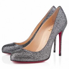 Christian Louboutin Fifi Strass 100mm Pumps Szürke
