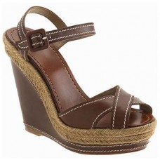 Christian Louboutin Almeria 120mm ékszíjas szandál barna