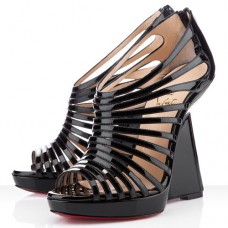 Christian Louboutin Disqueen 120mm Ékek Fekete