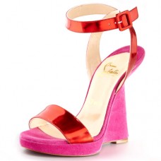 Christian Louboutin Djaldos Spechio Colorblock Ékszandál Rózsaszín