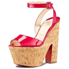 Christian Louboutin Super Dombasle 140mm ékek piros