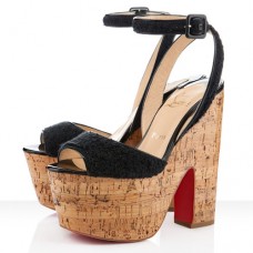 Christian Louboutin Super Dombasle 140mm ékek fekete