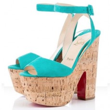 Christian Louboutin Super Dombasle 140mm Wedges Caraibes