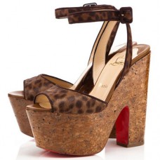 Christian Louboutin Super Dombasle 140mm ékek leopárd alakú cipő