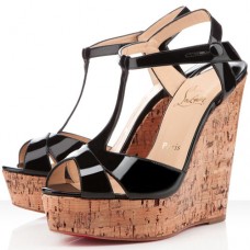 Christian Louboutin Marina Liege 140mm ékszandál fekete