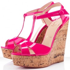 Christian Louboutin Marina Liege 140mm ékszíj rózsaszín