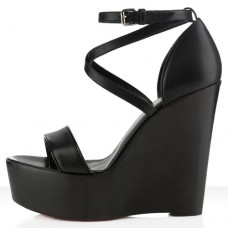 Christian Louboutin Si Ma Zeppa 140mm Ékek Fekete