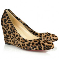 Christian Louboutin Peanut 80mm ékek leopárd alakú szandál