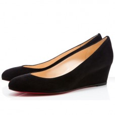 Christian Louboutin New Peanut 40mm Ékszandál Fekete