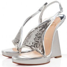 Christian Louboutin Roxy Muse 120mm ékszíj ezüst