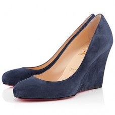 Christian Louboutin Ron Ron Zeppa 80mm ékek kék