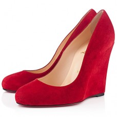 Christian Louboutin Ron Ron Zeppa 100mm ékek piros
