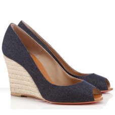 Christian Louboutin Pepi 80mm ékek kék