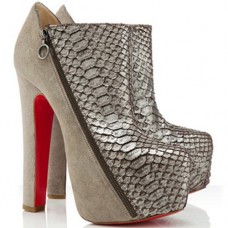 Christian Louboutin 4A 160mm bokacsizma taupe