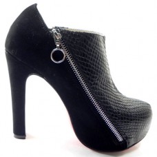 Christian Louboutin 4A 120 mm-es bokacsizma fekete