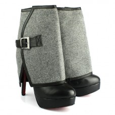 Christian Louboutin Armony 140mm bokacsizma szürke
