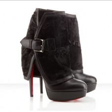 Christian Louboutin Armony 140mm bokacsizma fekete