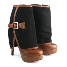 Christian Louboutin Armony 140mm bokacsizma barna