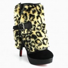 Christian Louboutin Armony 140mm bokacsizma leopárdmintás