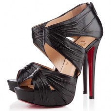 Christian Louboutin Bandra 140mm bokacsizma fekete