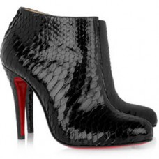 Christian Louboutin Belle 100mm bokacsizma fekete