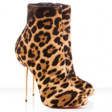 Christian Louboutin Big Lips Booty 120mm bokacsizma leopárdmintás