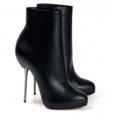 Christian Louboutin Big Lips Booty 120mm bokacsizma fekete
