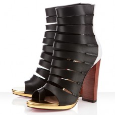 Christian Louboutin Decoupata 120 mm-es bokacsizma fekete