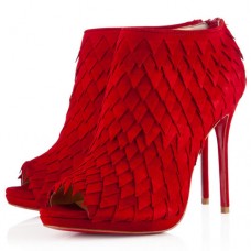 Christian Louboutin Diplonana 120mm bokacsizma Piros