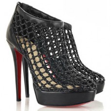 Christian Louboutin Coussin 140mm bokacsizma fekete