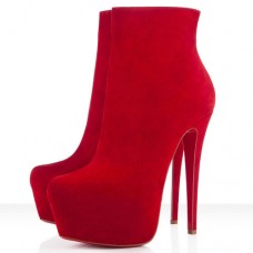 Christian Louboutin Daf Booty 160mm bokacsizma Piros