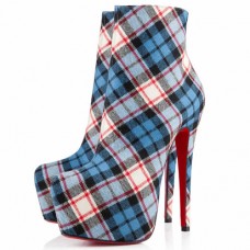 Christian Louboutin Daf Booty 160mm Bokacsizma Kék
