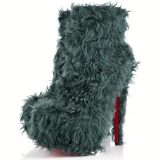Christian Louboutin Daf Booty 160mm bokacsizma türkizkék