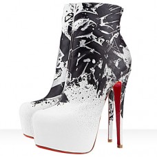 Christian Louboutin Daf Booty 160mm Bokacsizma Fehér