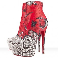 Christian Louboutin Daf Booty 160mm bokacsizma Piros