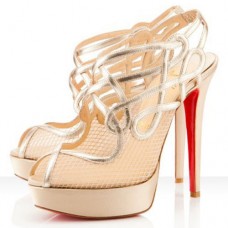 Christian Louboutin Brandaplato 140mm Bokacsizma Platina