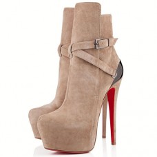 Christian Louboutin Equestria 160mm bokacsizma Taupe