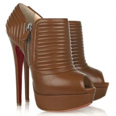 Christian Louboutin Futura 140mm Bokacsizma Barna