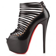 Christian Louboutin Zoulou 160 mm-es bokacsizma fekete