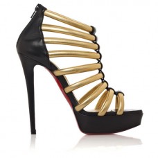 Christian Louboutin Romaine 140mm Bokacsizma Arany