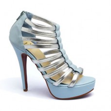 Christian Louboutin Romaine 140mm Bokacsizma Kék