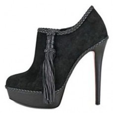 Christian Louboutin SulTaupee 140mm bokacsizma fekete
