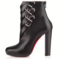 Christian Louboutin Troop 120mm bokacsizma fekete